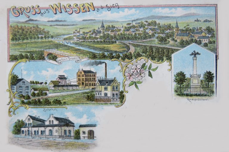 Sieg Rhein. Germania Brauerei Wissen/Sieg Sammlung Kunst Garten